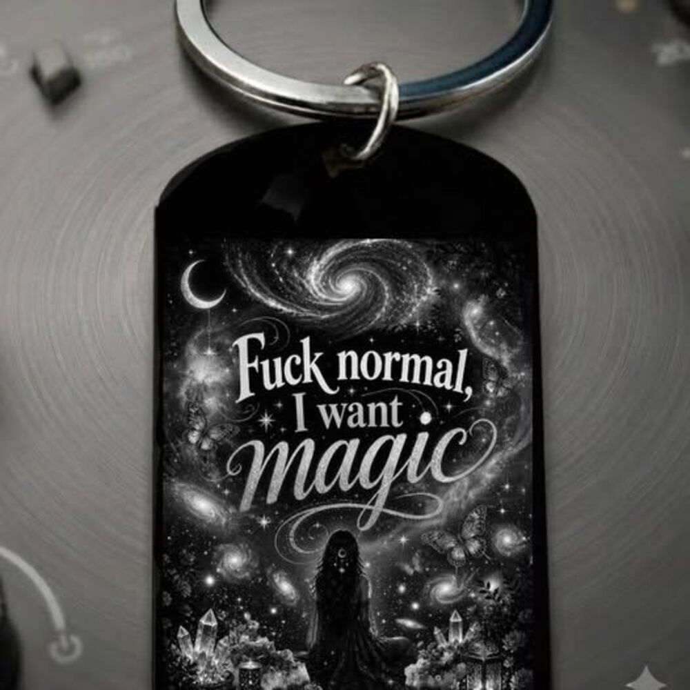 Be Different Magic Moon Star Inspiration Lofe Stainless Keychain Amazing Grace